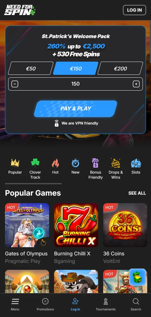 Need for Spin Casino Brasil acessível em dispositivos móveis com navegador responsivo e apps nativos