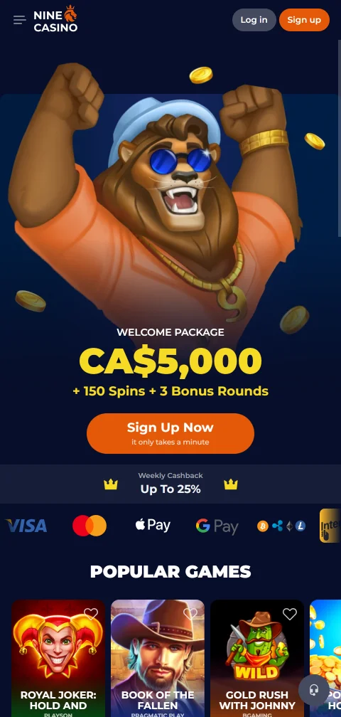 Jogos móveis acessíveis na Nine Casino Brasil