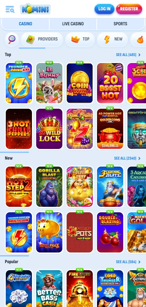 Licença Curaçao e segurança garantida no Nomini Casino Brasil