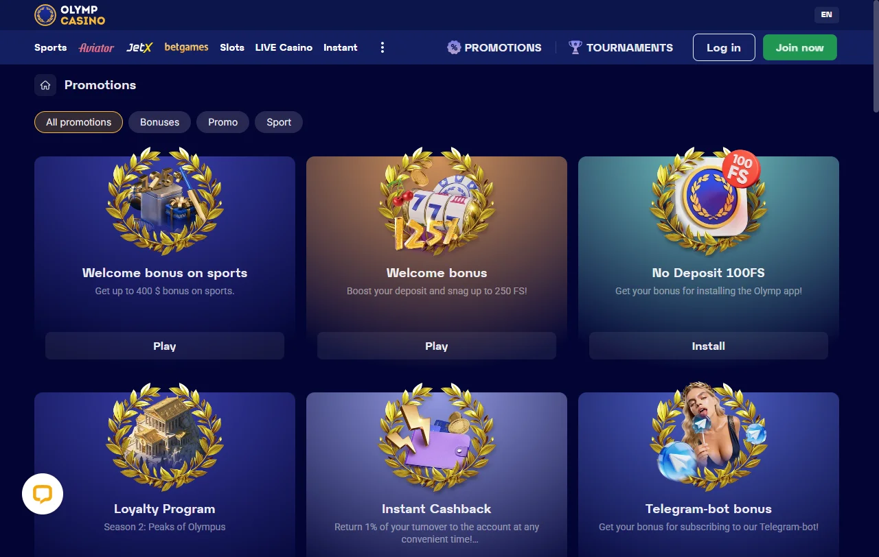 Slots e jogos variados disponíveis no Olymp Casino Brasil catálogo