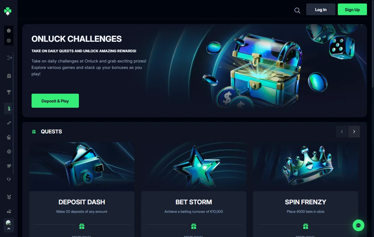 Promoções e bônus de boas-vindas Onluck Casino Brasil