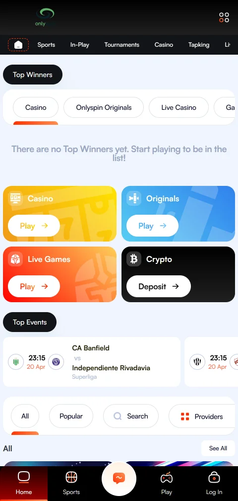Jogos mobile responsivo Onlyspin Casino Brasil acessível
