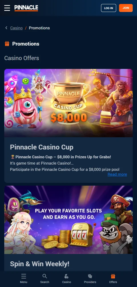Depósitos saques métodos pagamento Pinnacle Casino Brasil