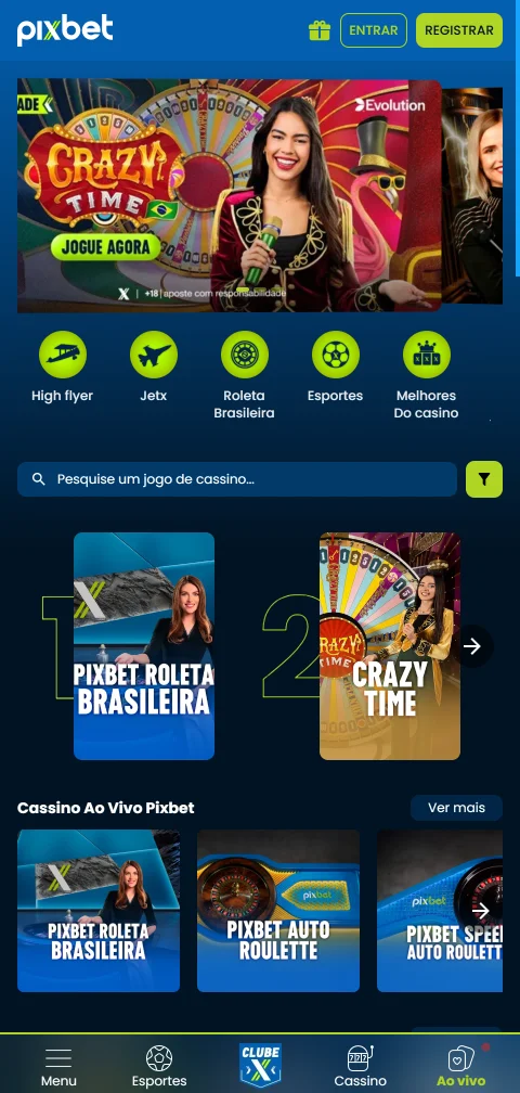 Pagamentos PIX depósitos saques PixBet Casino Brasil