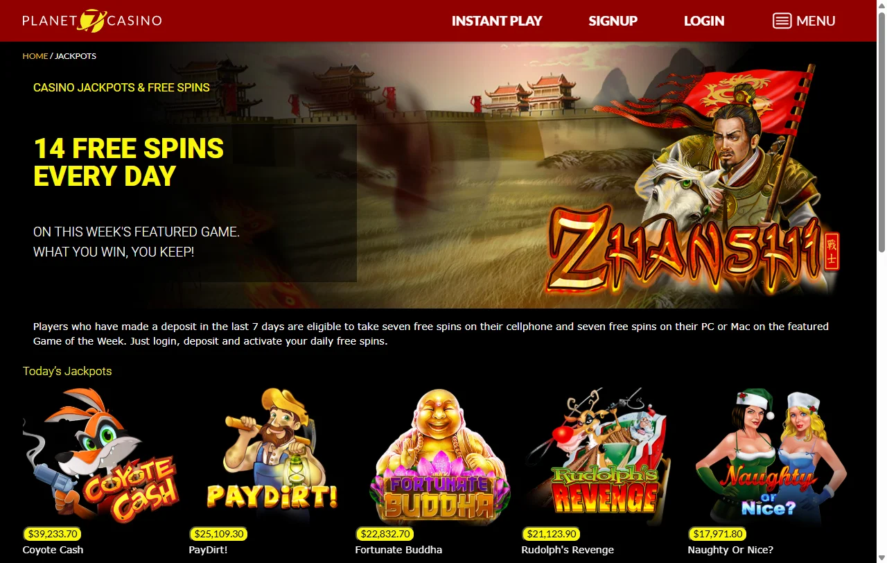 Slots e jogos disponíveis no Planet 7 Casino Brasil catálogo RTG