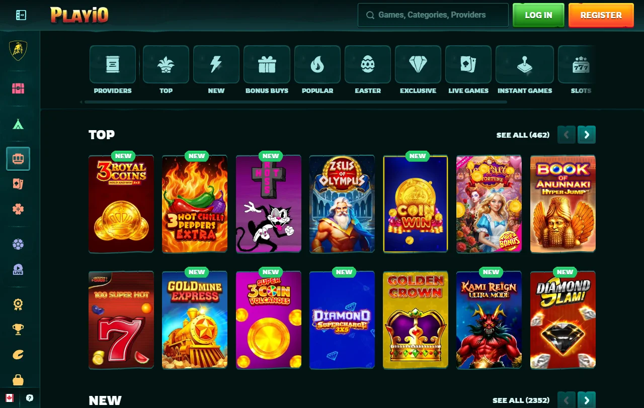 Bônus de boas-vindas e promoções ativas no Playio Casino Brasil