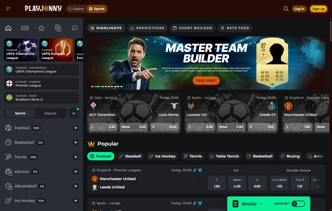 Bônus de boas-vindas e promoções no PlayJonny Casino Brasil