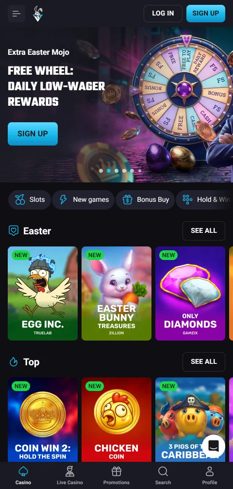 Jogos mobile e acessibilidade no PlayMojo Casino Brasil