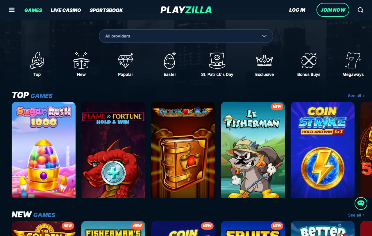 Bônus promoções e ofertas Playzilla Casino Brasil