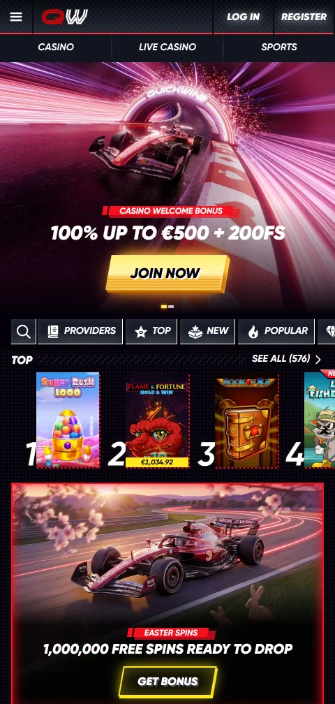 Compatibilidade mobile do QuickWin Casino Brasil - navegação e funcionalidades em smartphone