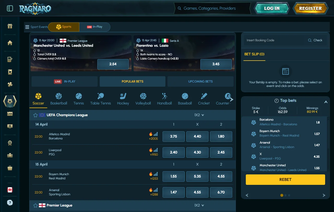 Bônus de boas-vindas e promoções no Ragnaro Casino Brasil