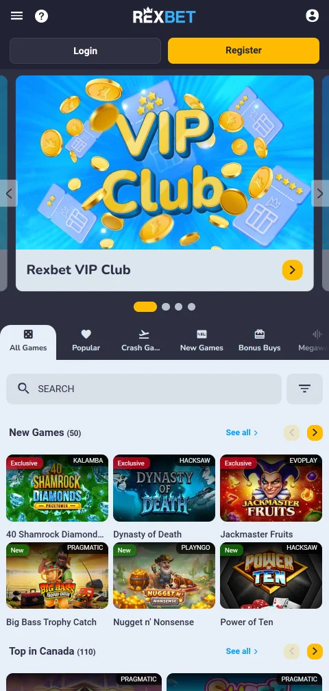 Depósitos saques PIX Rexbet Casino Brasil métodos