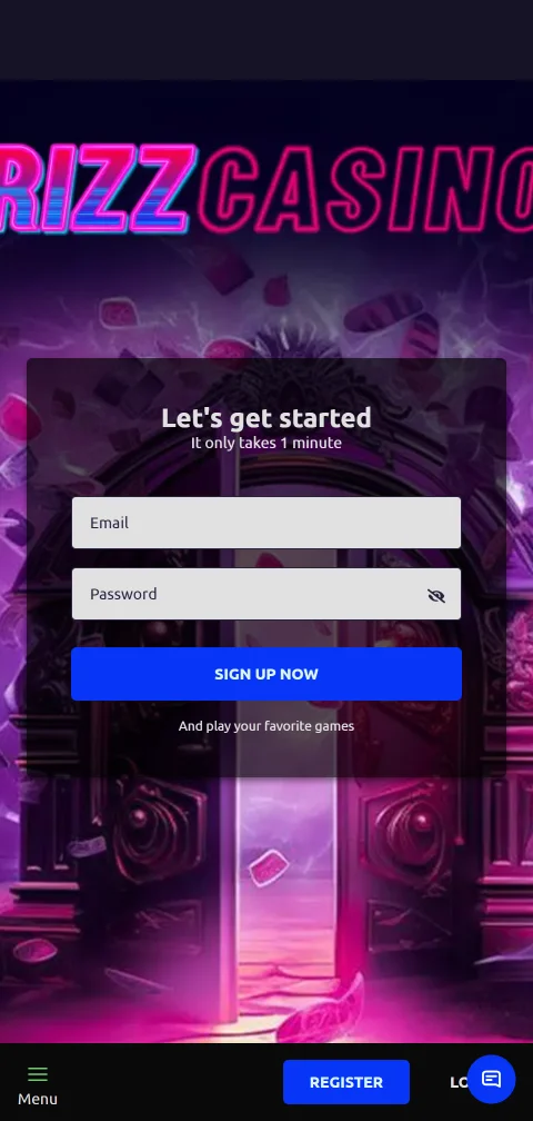 Plataforma mobile responsiva Rizz Casino Brasil acessível