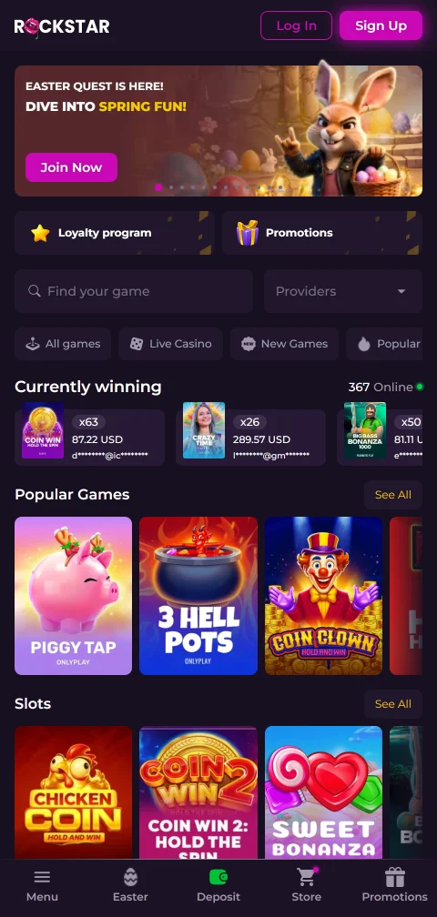Jogos mobile Rockstar Casino Brasil compatibilidade smartphone total
