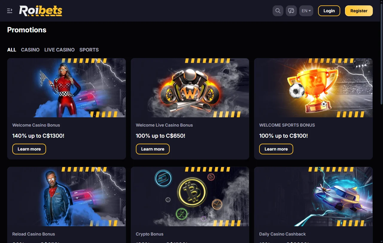 Bônus boas-vindas promoções ofertas Roibets Casino Brasil