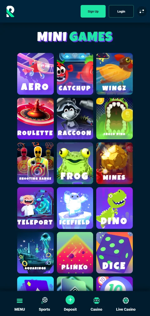 Jogos mobile acessíveis no Rolletto Casino Brasil smartphones