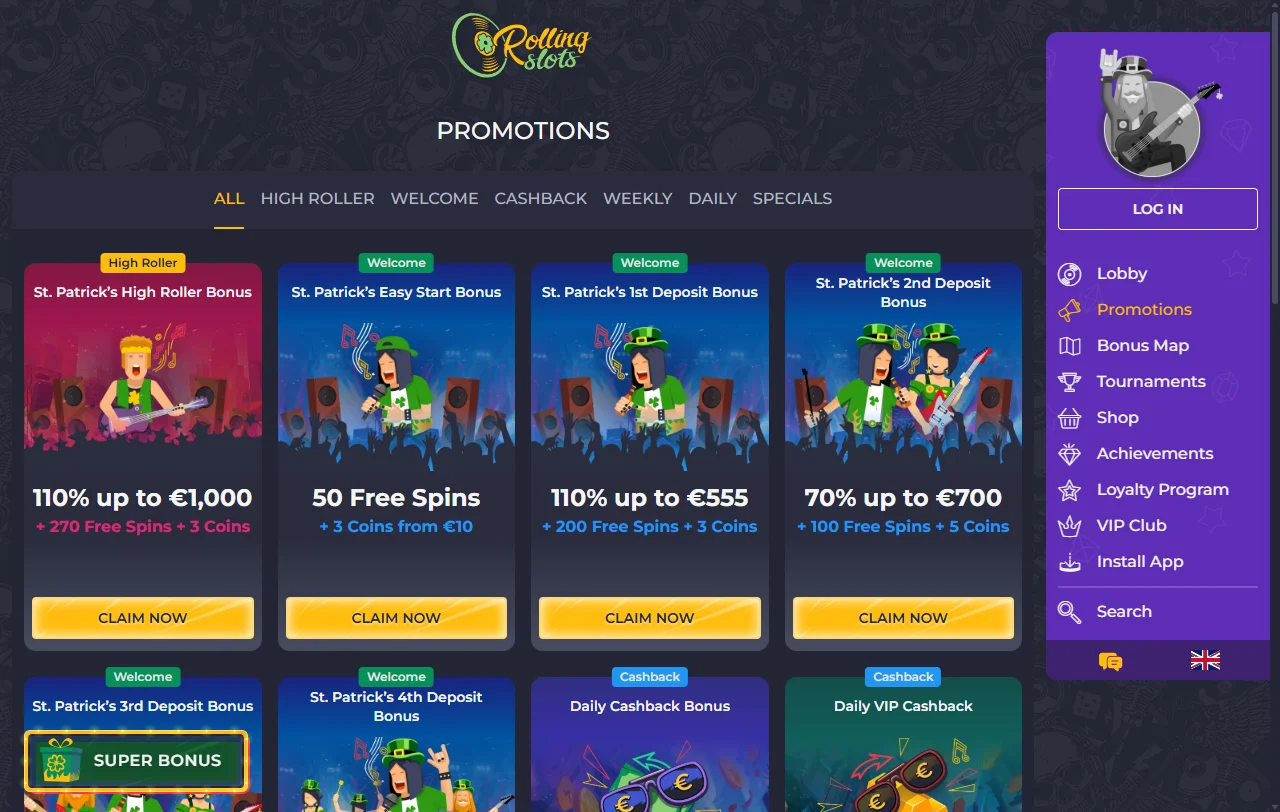 Seleção de slots e jogos ao vivo disponíveis em Rolling Slots Casino Brasil com provedores como Pragmatic Play e Evolution Gaming