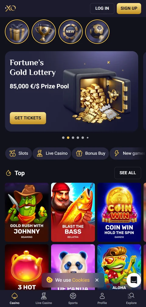 Jogos mobile acessíveis no RollXo Casino Brasil smartphones