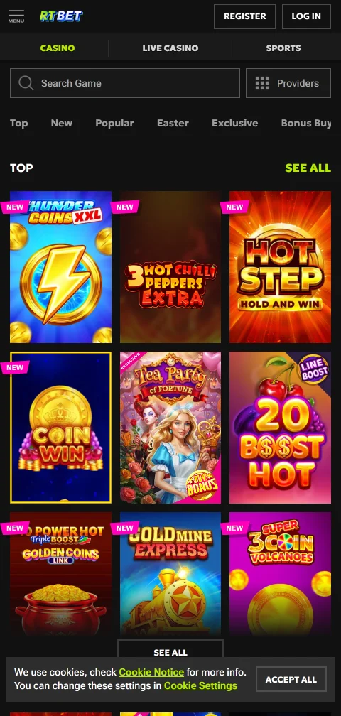 Pagamentos depósitos saques RTBet Casino Brasil