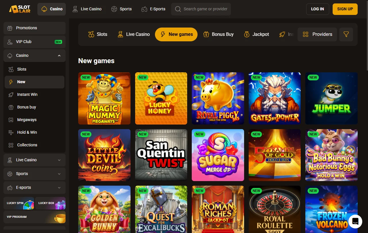 Promoções bônus e ofertas bem-vindas SlotLair Casino Brasil