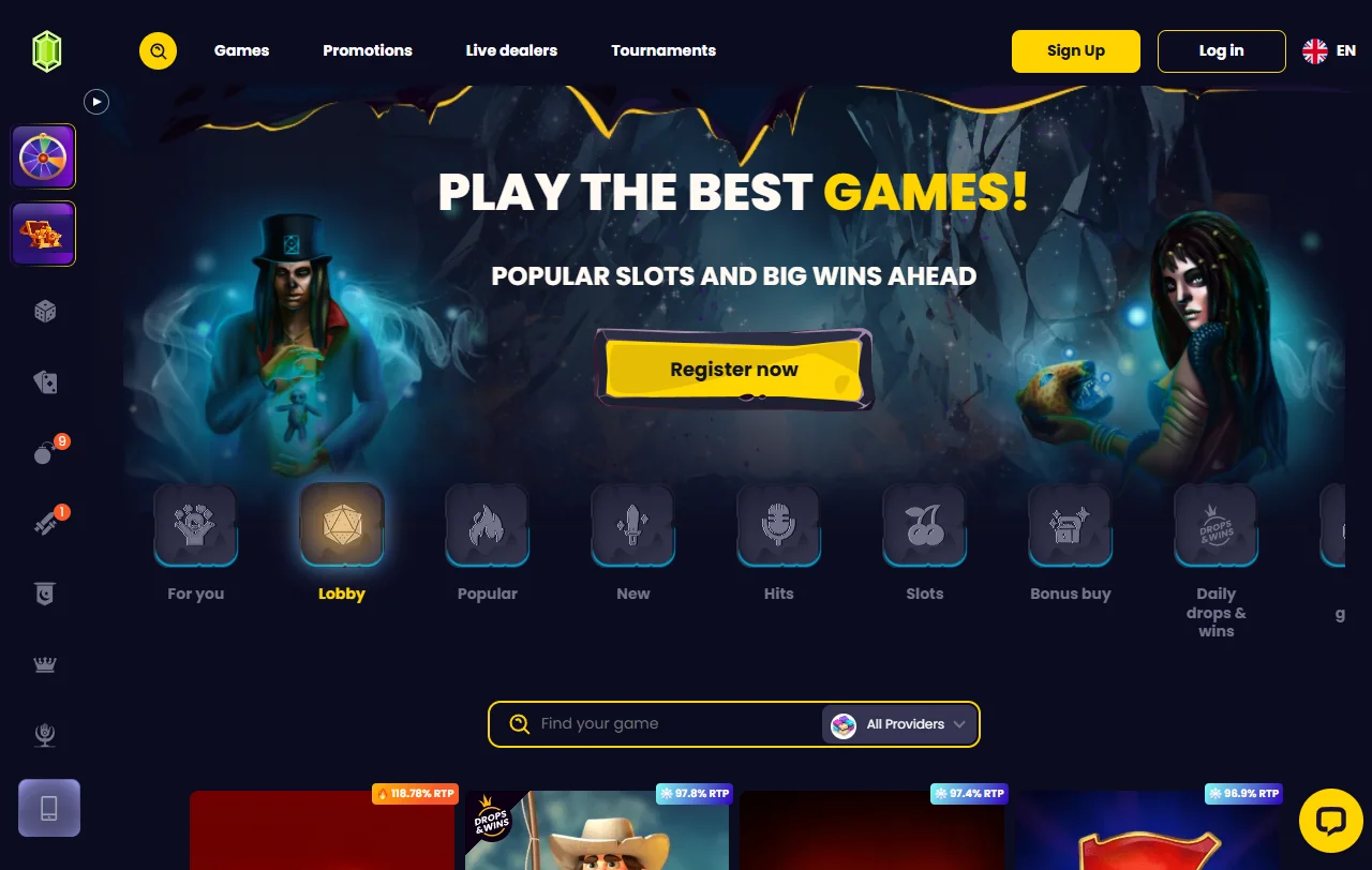 Promoções e bônus de boas-vindas Slotsgem Casino Brasil
