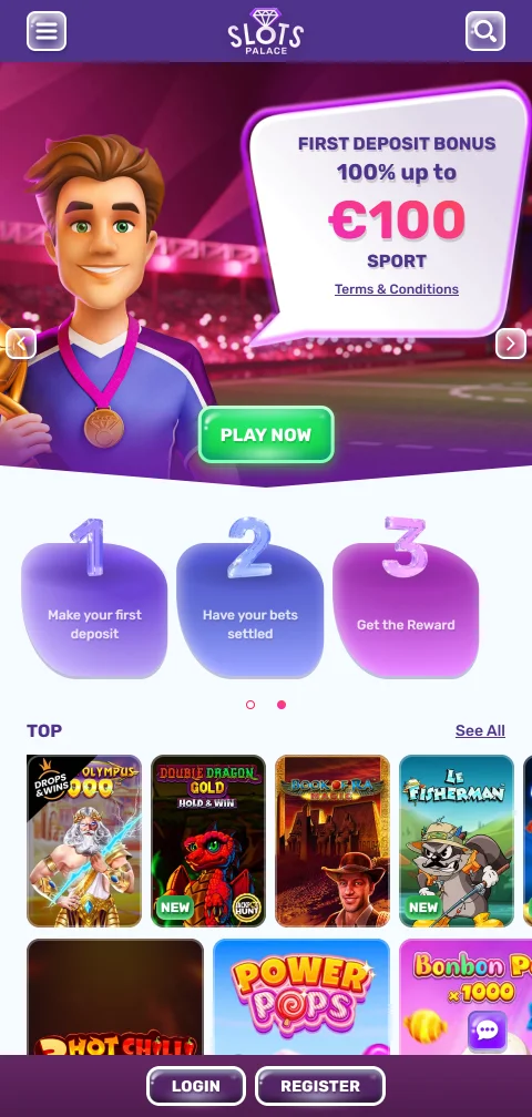 Jogos mobile otimizados SlotsPalace Casino Brasil smartphone