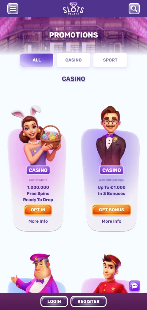 Métodos de pagamento e saques SlotsPalace Casino Brasil