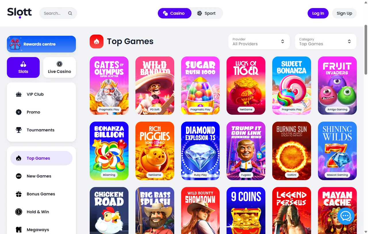 Bônus de boas-vindas e promoções no Slott Casino