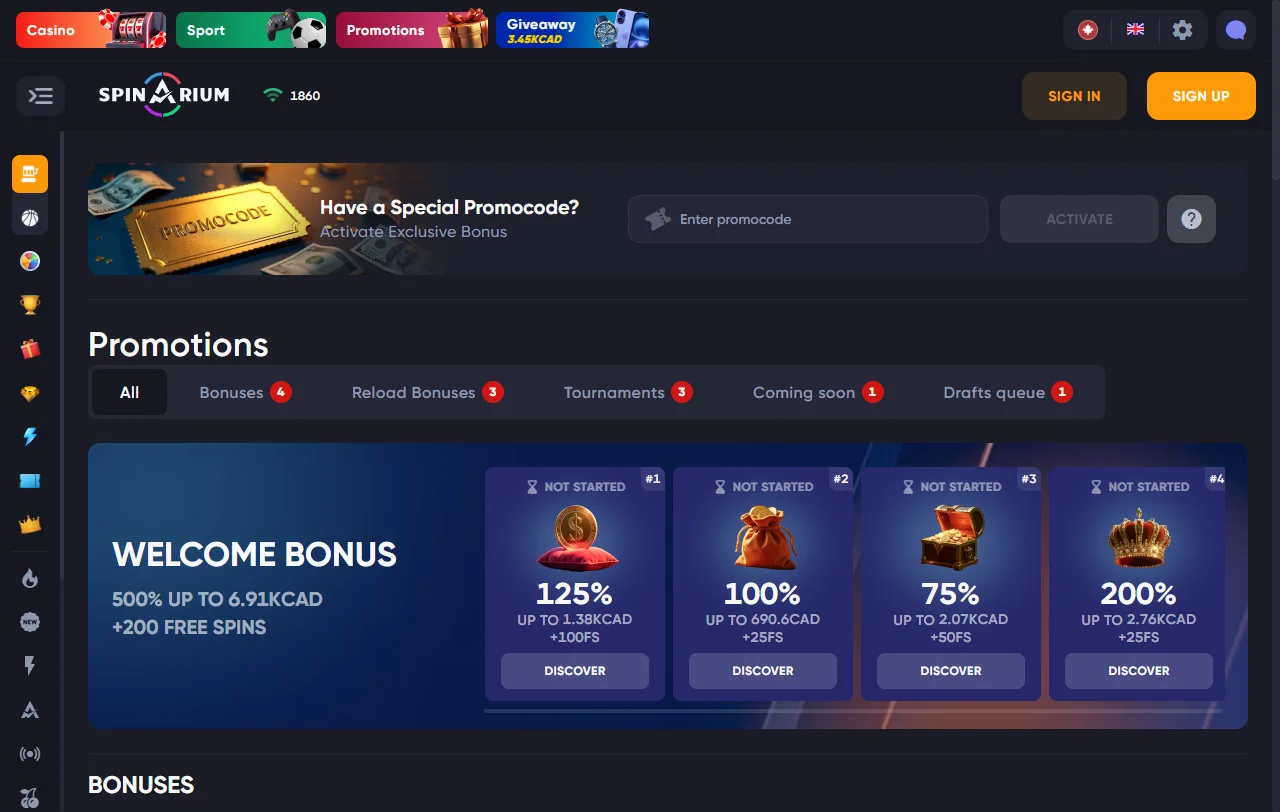 Biblioteca de 2.500+ slots e jogos de mesa no Spinarium Casino Brasil com provedores internacionais
