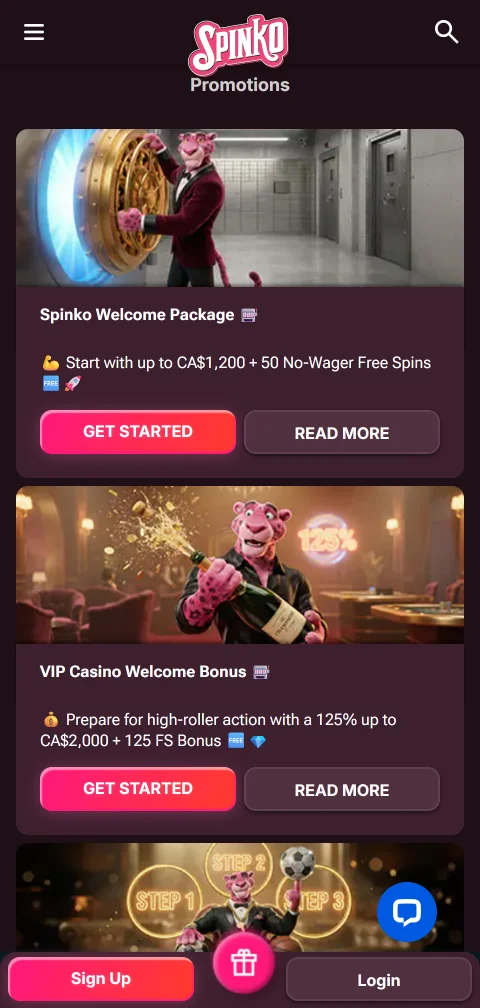 Pagamentos PIX e saques no Spinko Casino Brasil