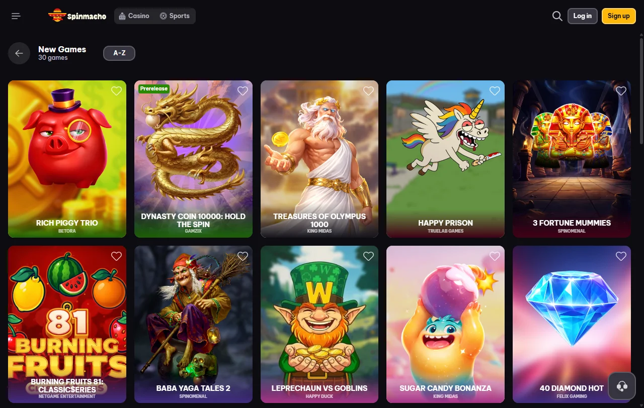 Promoções bônus e ofertas especiais Spinmacho Casino Brasil