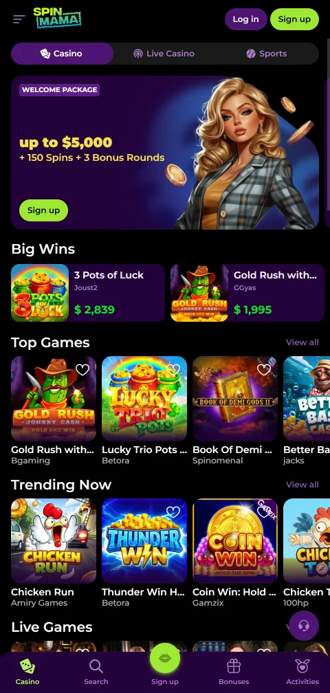 Jogos mobile e compatibilidade Spinmama Casino Brasil