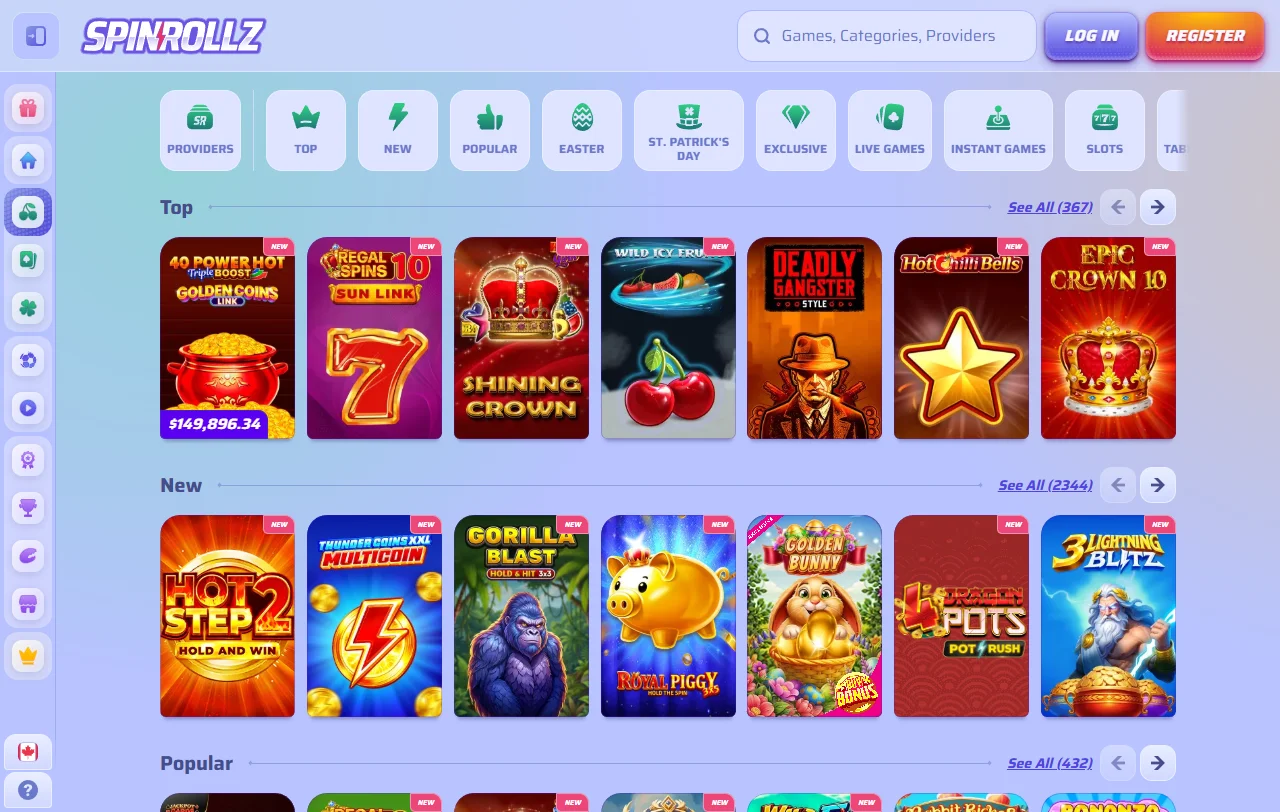 Ofertas de bônus e promoções SpinRollz Casino Brasil