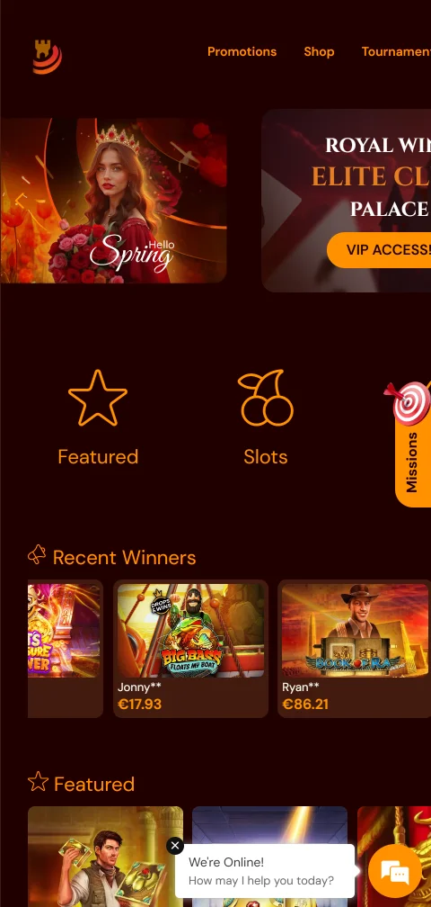 Jogos móveis responsivos Spins Castle Casino Brasil acessíveis
