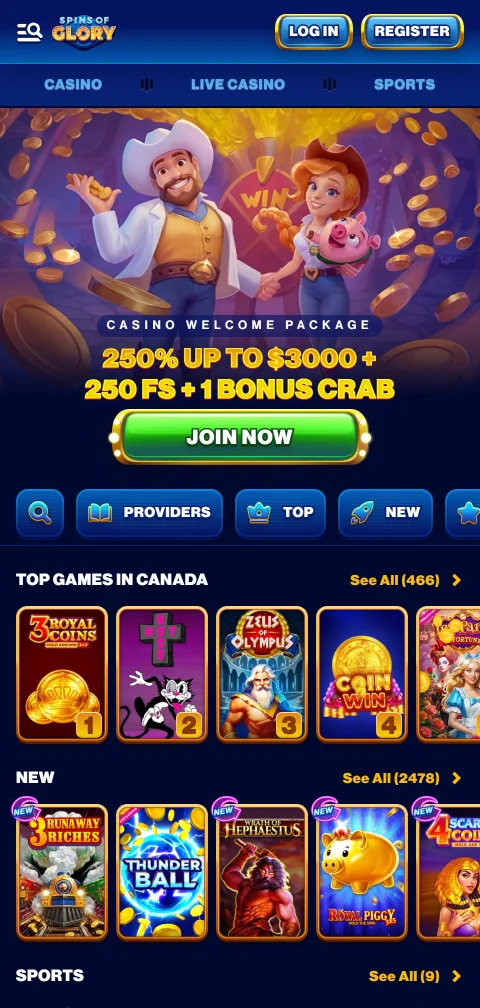 Acesso mobile otimizado Spins of Glory Casino Brasil smartphones
