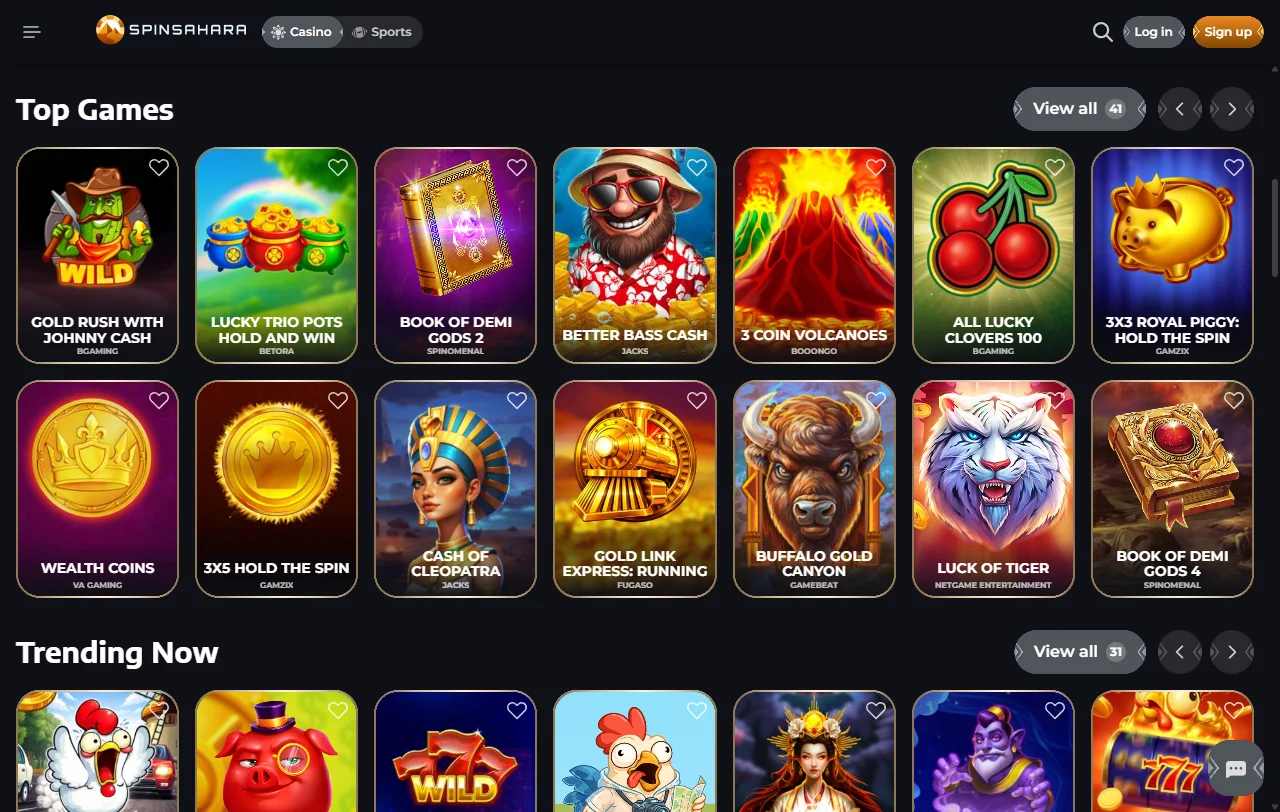 Bônus de boas-vindas e promoções no SpinSahara Casino Brasil