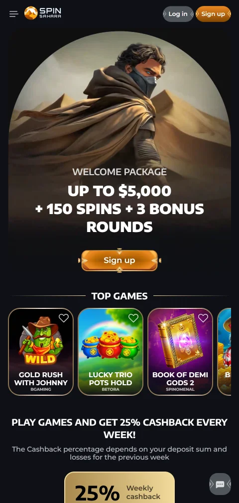 Experiência mobile e jogos no SpinSahara Casino Brasil