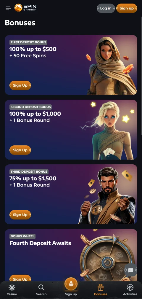 Depósitos PIX e saques no SpinSahara Casino Brasil Brasil