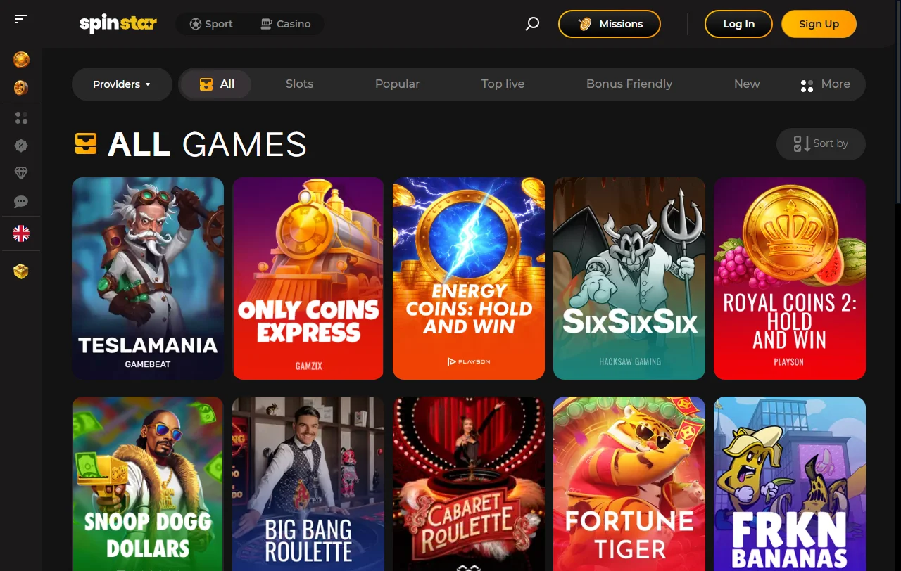 Bônus de boas-vindas e promoções SpinStar Casino Brasil