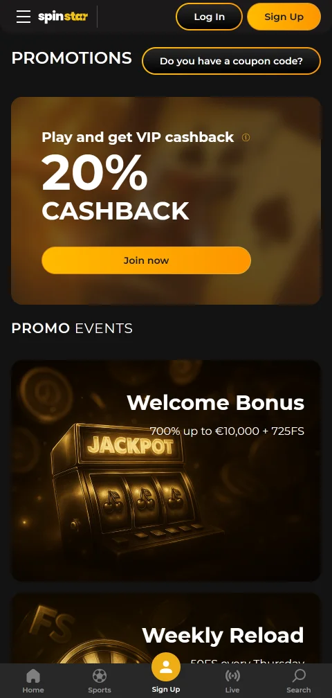 Pagamentos PIX e saques na SpinStar Casino Brasil