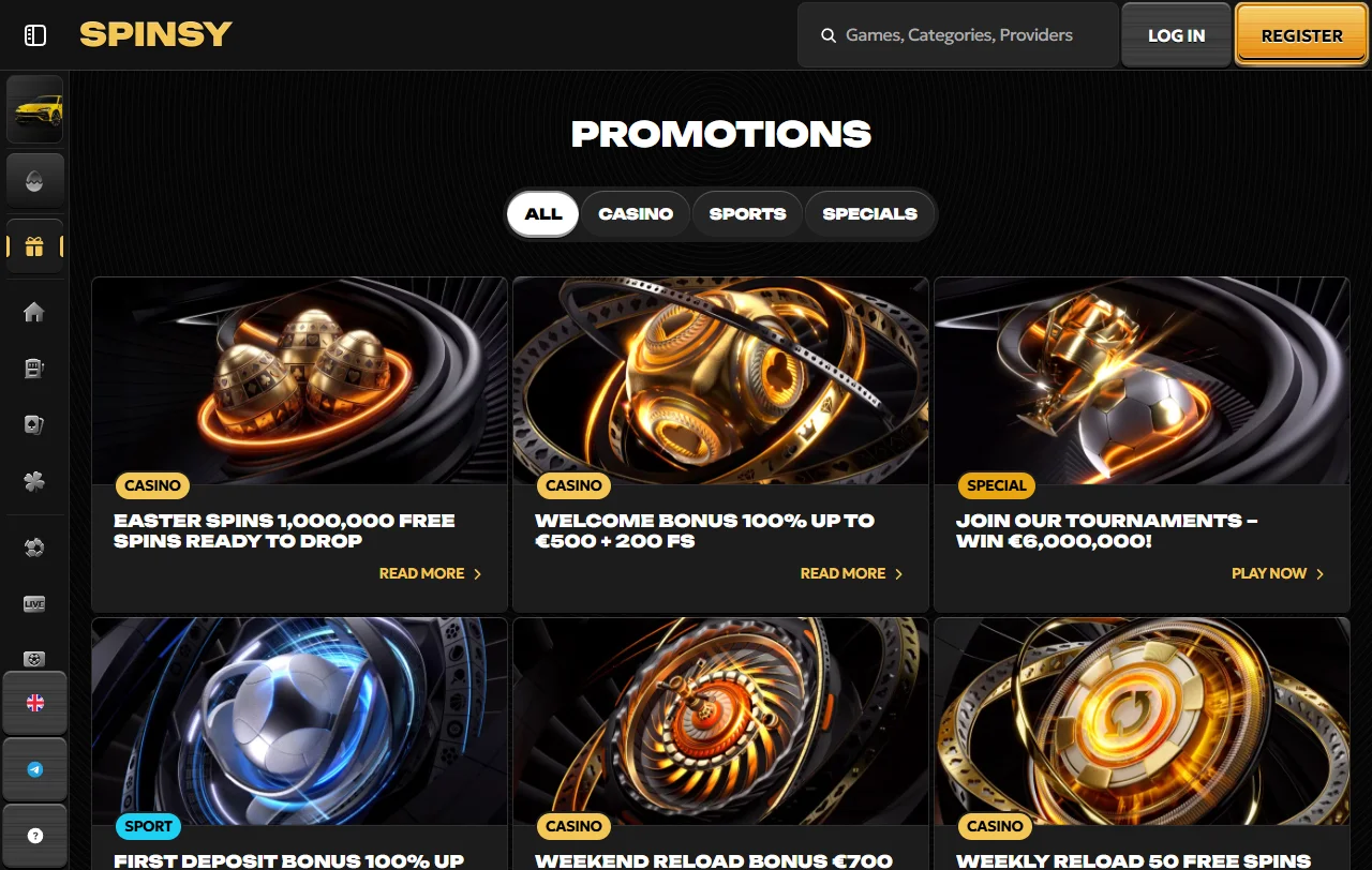 Jogos slots roleta blackjack Spinsy Casino Brasil catálogo