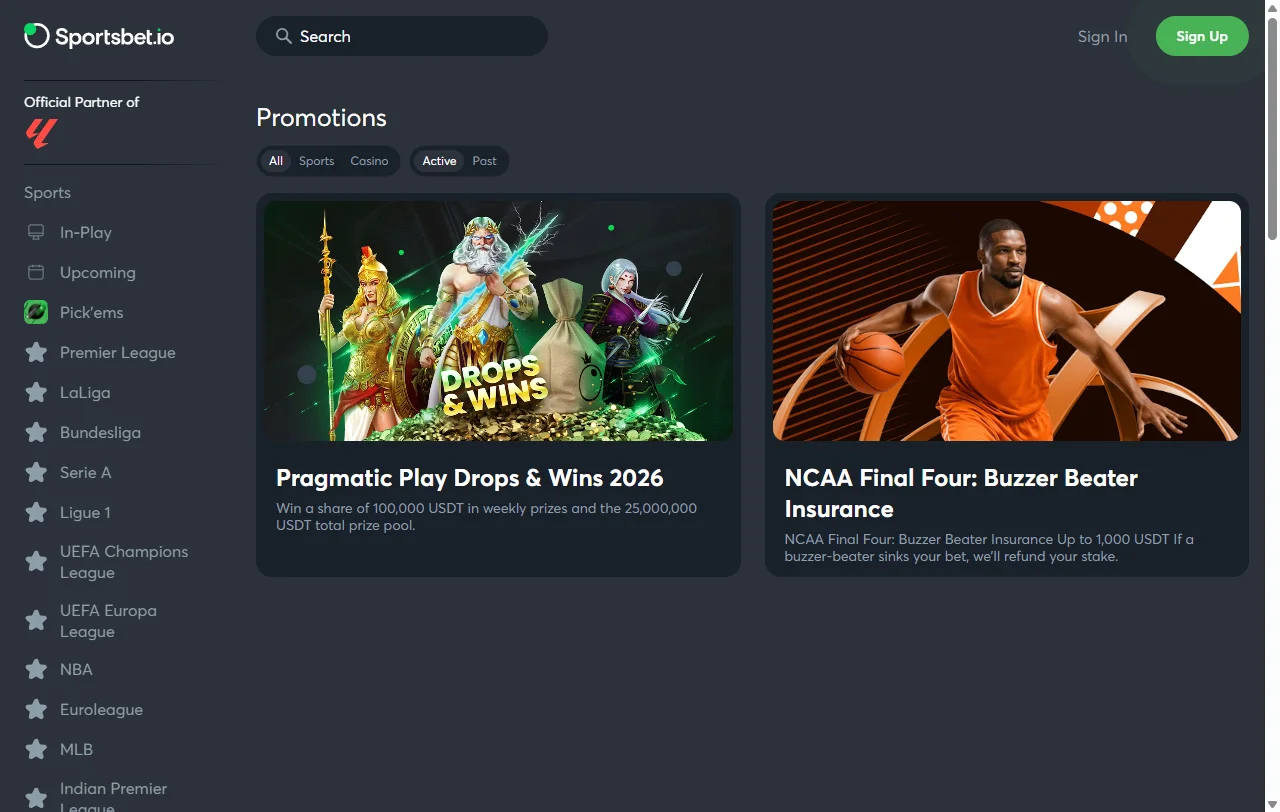 Bônus promoções pacote boas-vindas Sportsbet.io Casino Brasil