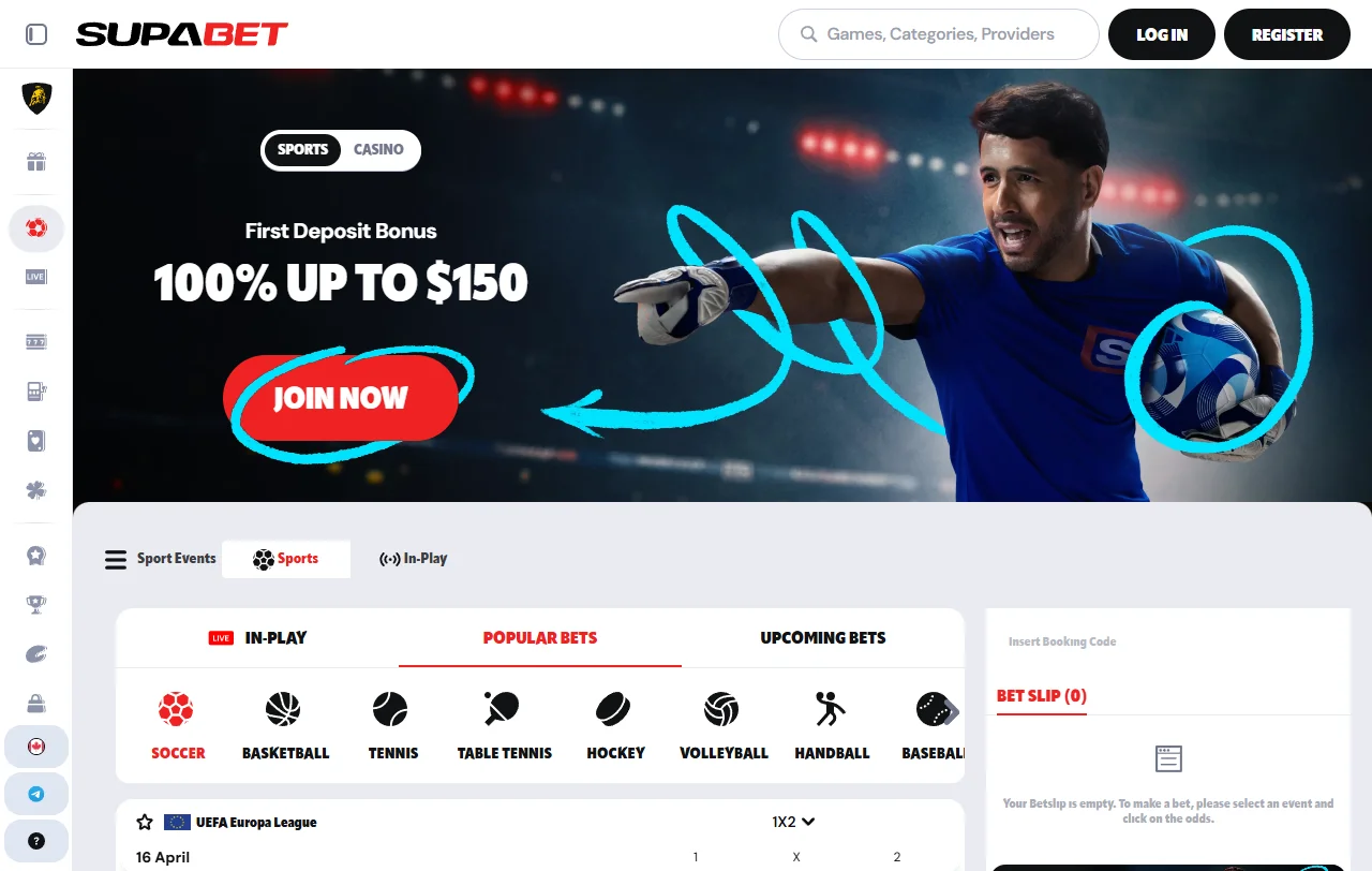 Seleção de jogos e slots na Supabet Casino Brasil