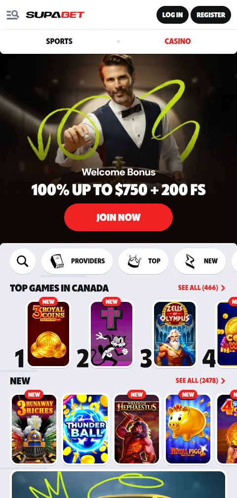 Jogos móveis acessíveis Supabet Casino Brasil