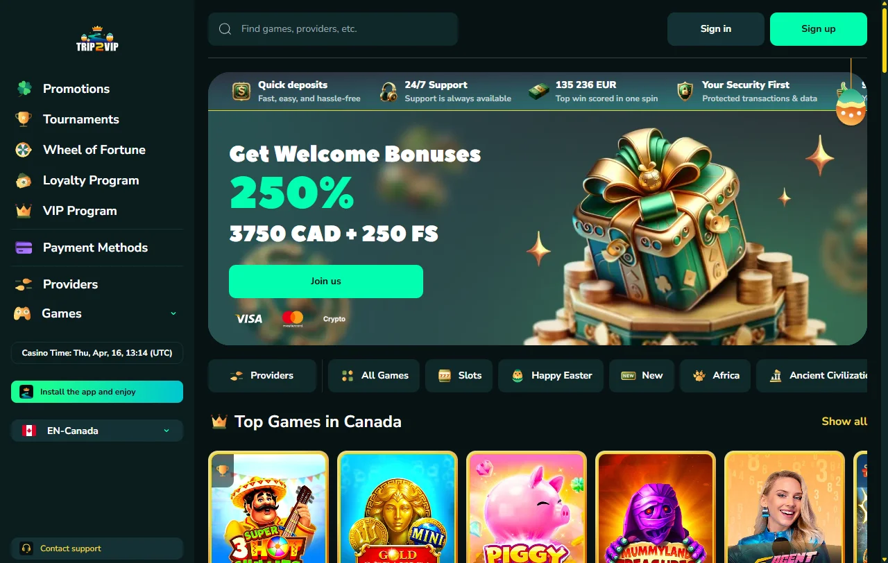 Trip2Vip Casino Brasil visão geral e análise plataforma para brasileiros