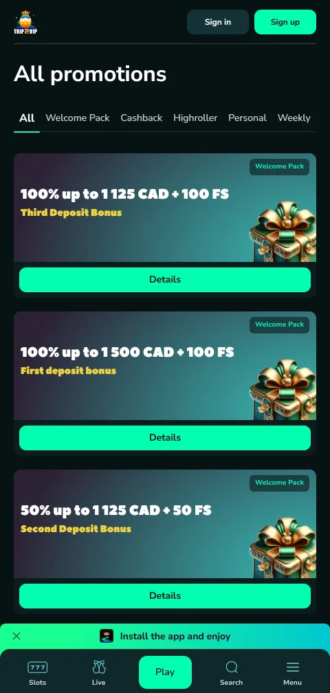 Métodos depósito saque PIX no Trip2Vip Casino Brasil