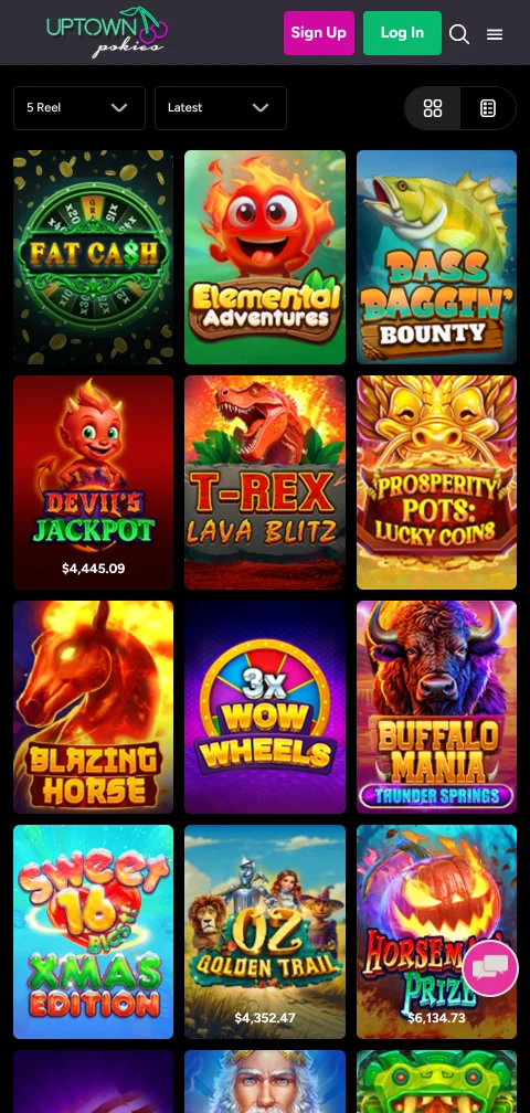 Depósitos PIX e saques rápidos Uptown Pokies Casino Brasil