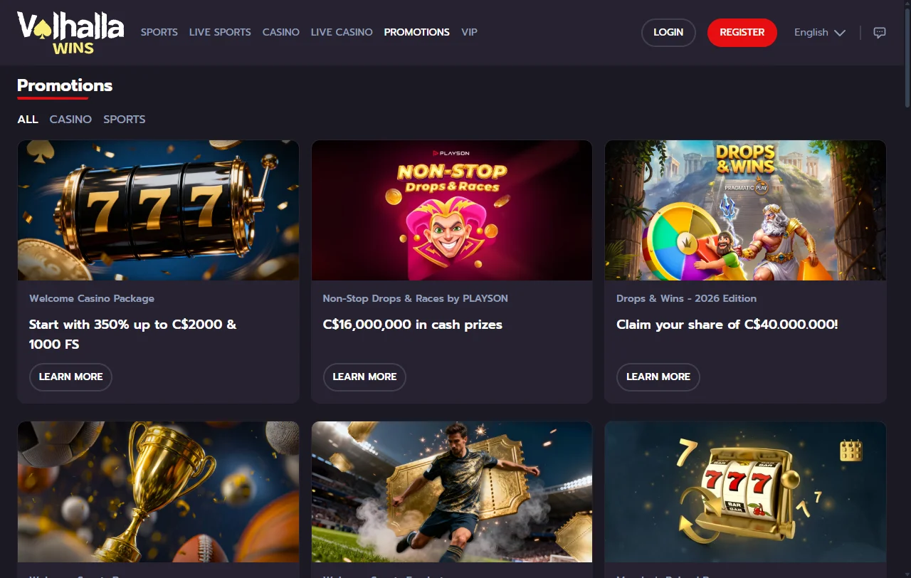 Bônus de boas-vindas e promoções recorrentes disponíveis em ValhallaWins Casino Brasil