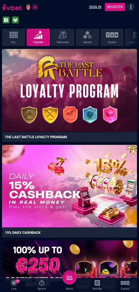 Pagamentos PIX no Vbet Casino Brasil mobile