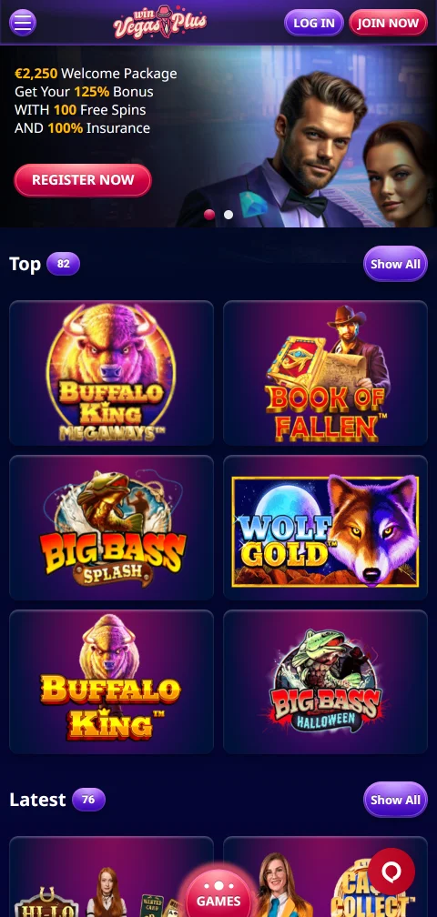 Acesso mobile e jogos no VegasPlus Casino Brasil smartphone